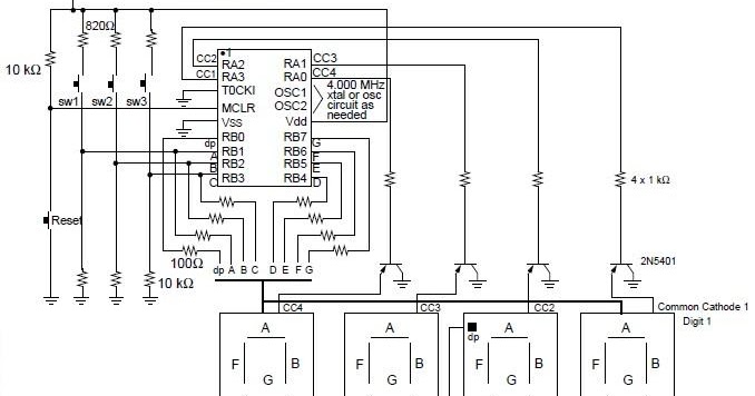 Digital Clock Using With Pic16c54