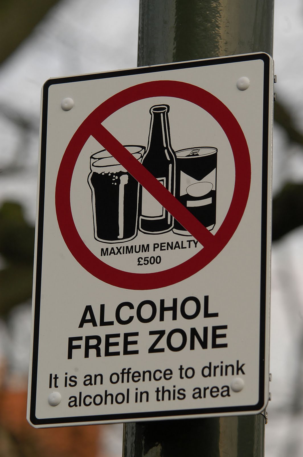no drinking zone