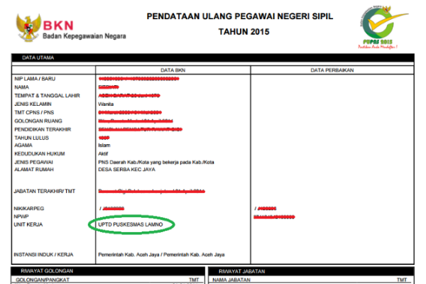 kirim dan cetak ajuan untuk verifikasi e-PUPNS 