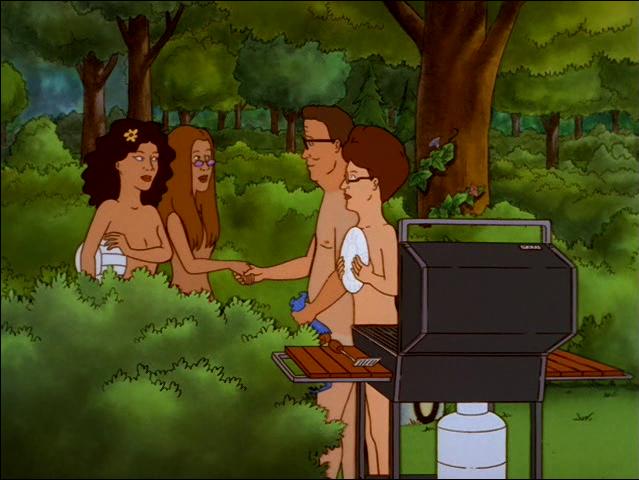 Nude Cartoons: Liz Strickland, Nancy Gribble & Peggy Hill.