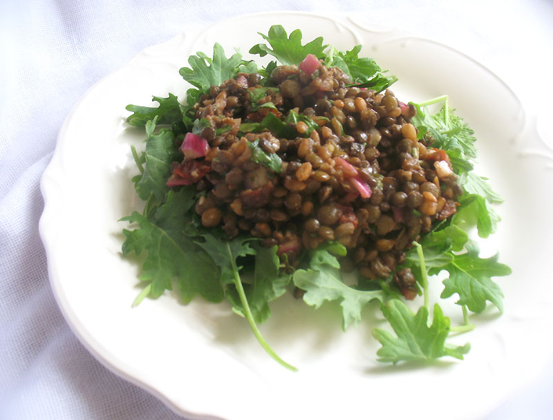 Lentil Salad with Rye Berries and SunDried Tomatoes Lisa's Kitchen