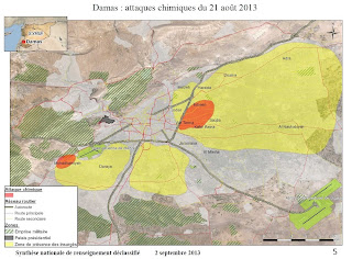 Attaque aux armes chimiques à Ghouta (Damas, Syrie) - Renseignements français, Ministère de la Défense (France).