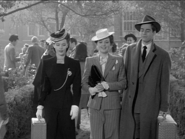Susan Peters, Mary Astor and Elliott Reed at college.