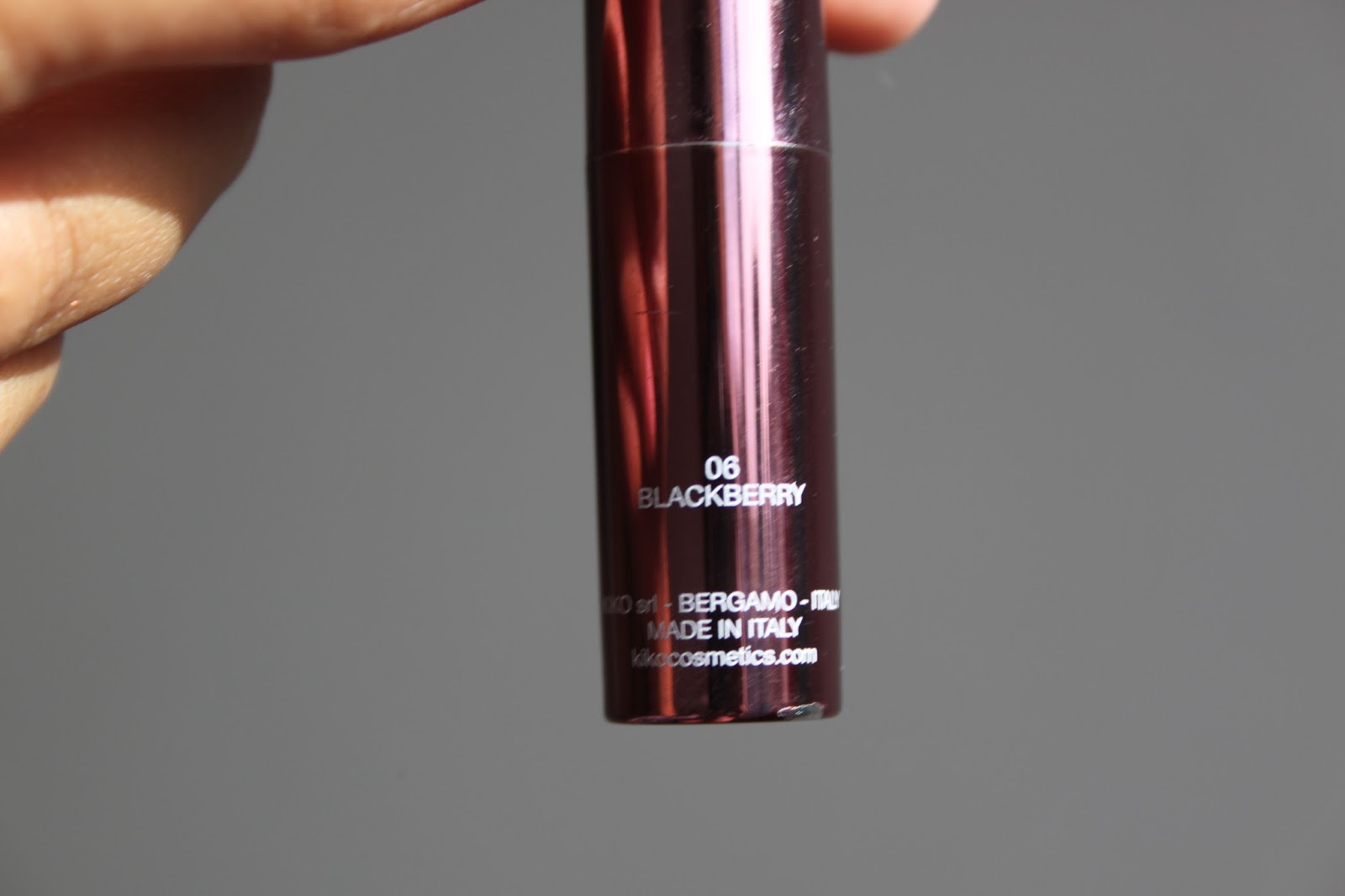 tanice talks about things KIKO Kiss Balm in Blackberry