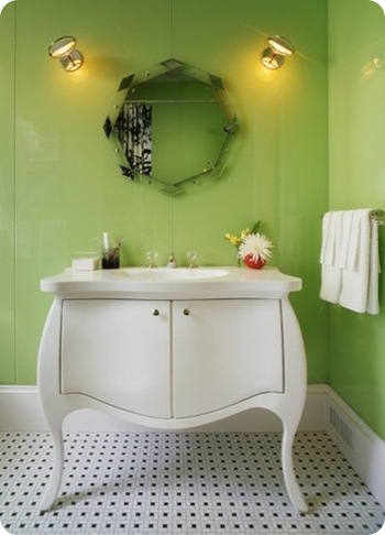 Decoración de baños en verde ~ Mimundomanual