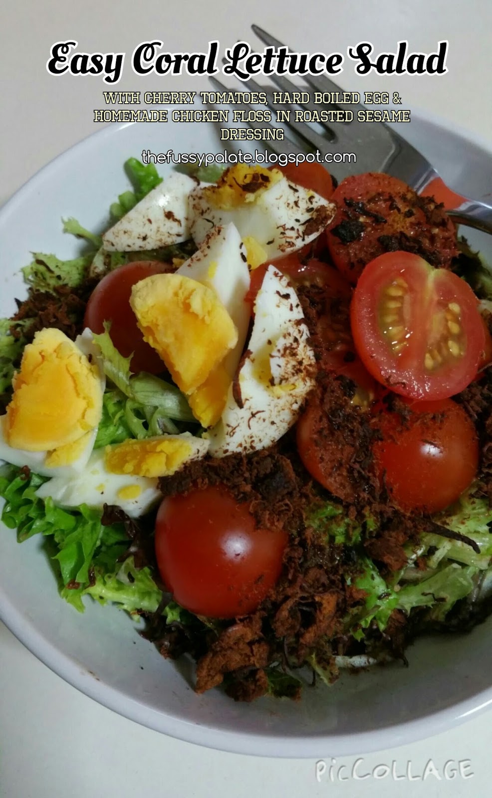 The Fussy Palate Easy Coral Lettuce Salad