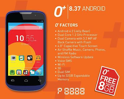 O+ 8.37 Android Specs Price in the Philippines