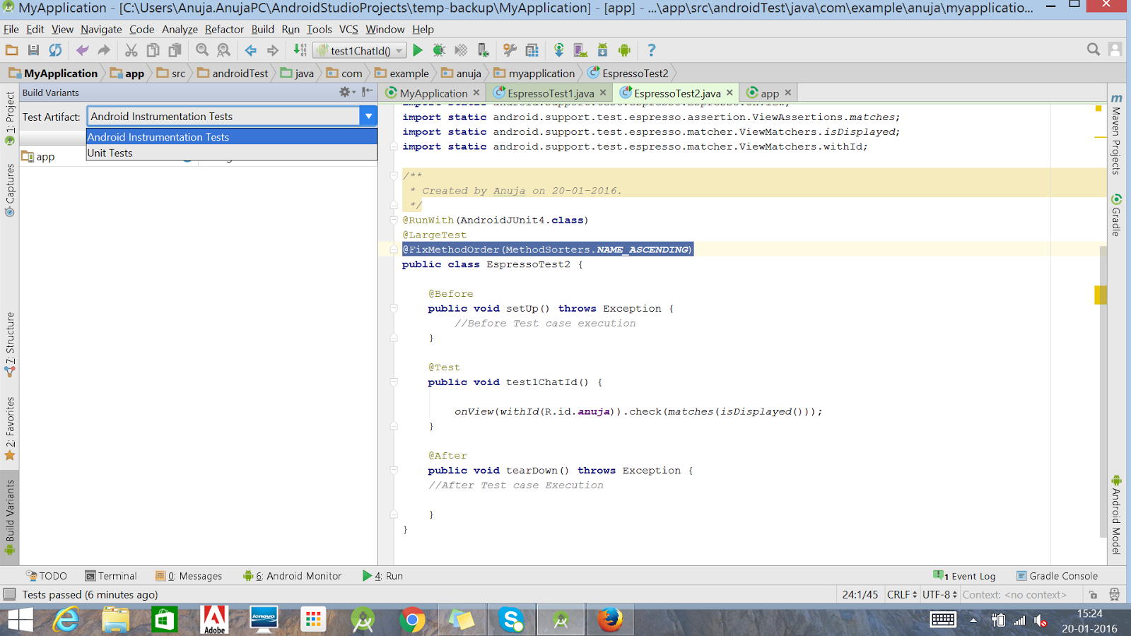 How to Add and Run Your First Espresso Test Case ? QA Automated
