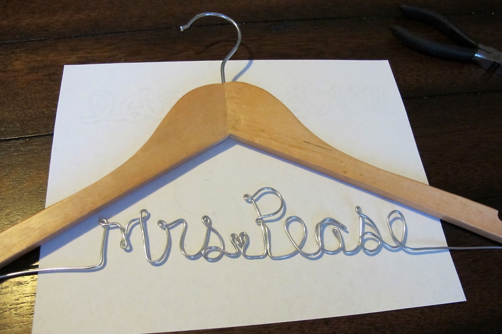 So Many Sweets DIY Wedding Name Hanger