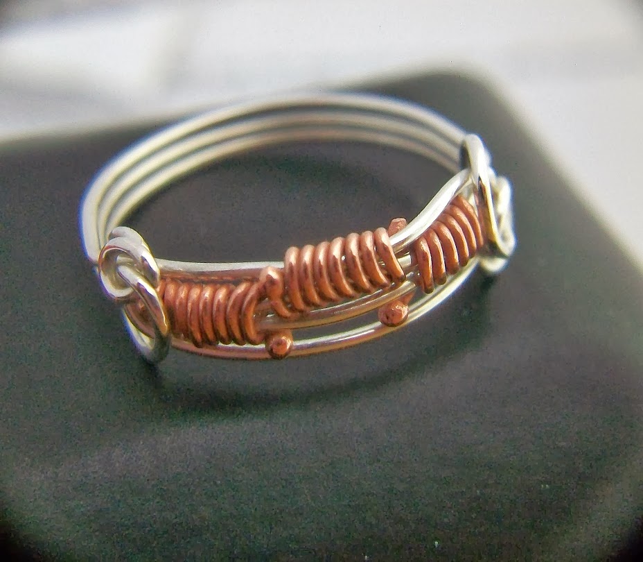 York Avenue Studio's Blog Bold Copper Weave Stack Ring Tutorial How To
