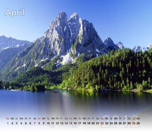 nature calendar 2012