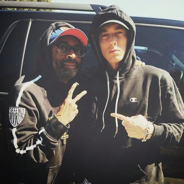 rap is hip hop Spike Lee Shooting Eminem's 'Headlights' Video
