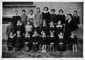 Terza elementare Tortona 1949 Maestra Pellegri Cigna Clelia