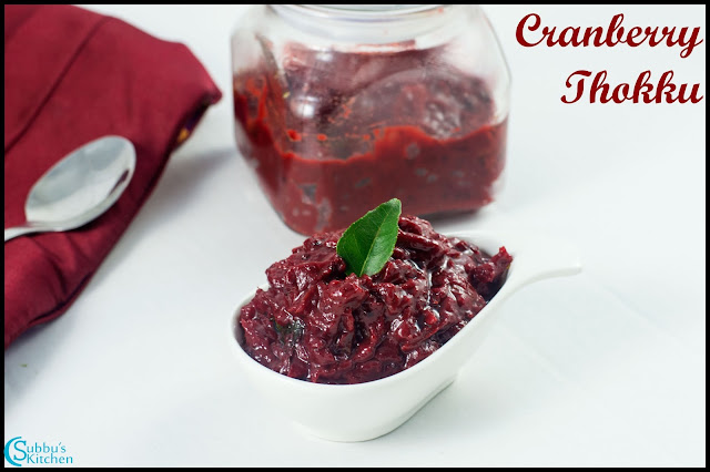 Cranberry Thokku Recipe Cranberry Thokku Recipe
