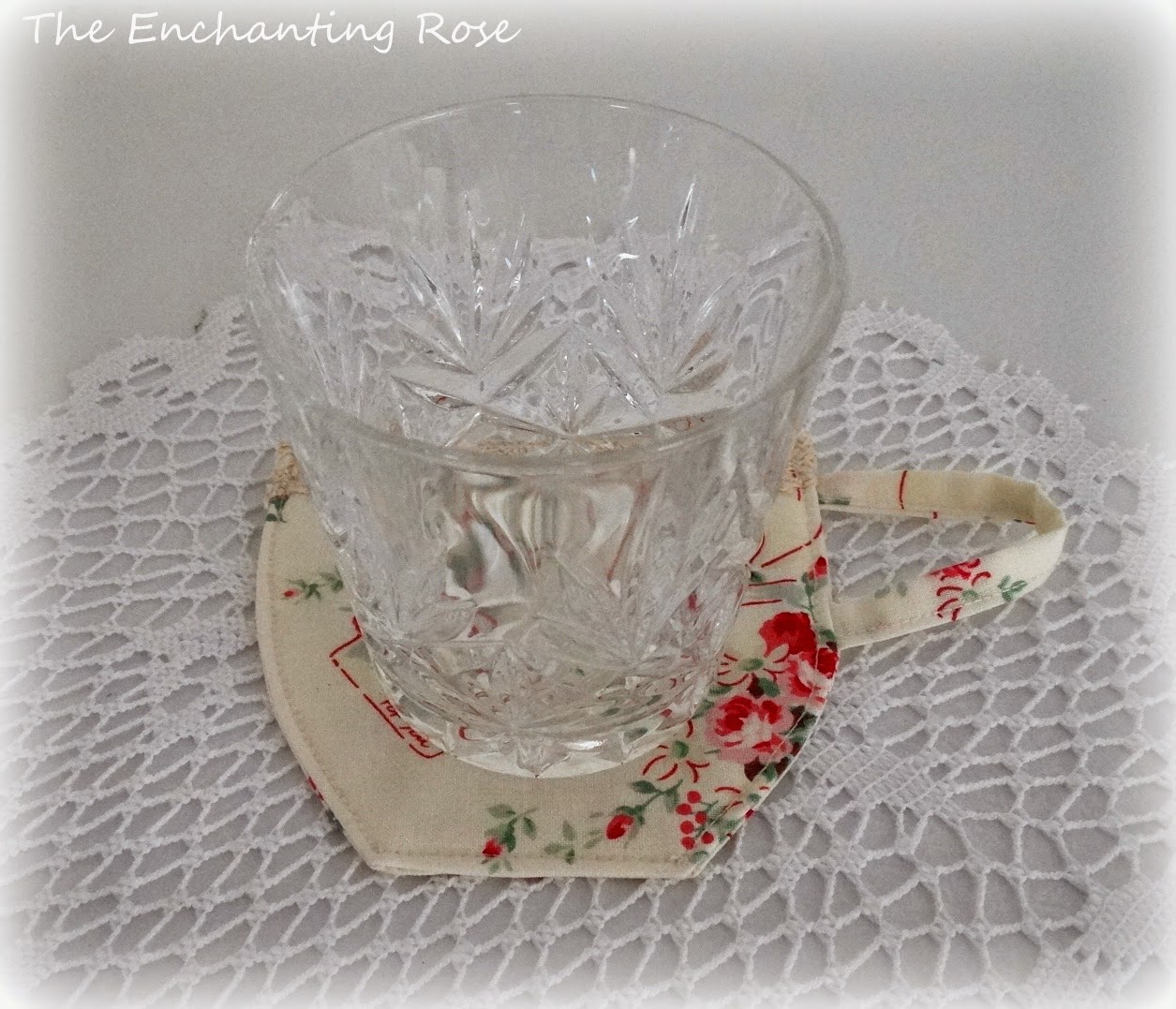 The Enchanting Rose Tea Cup Coasters Sewing Project