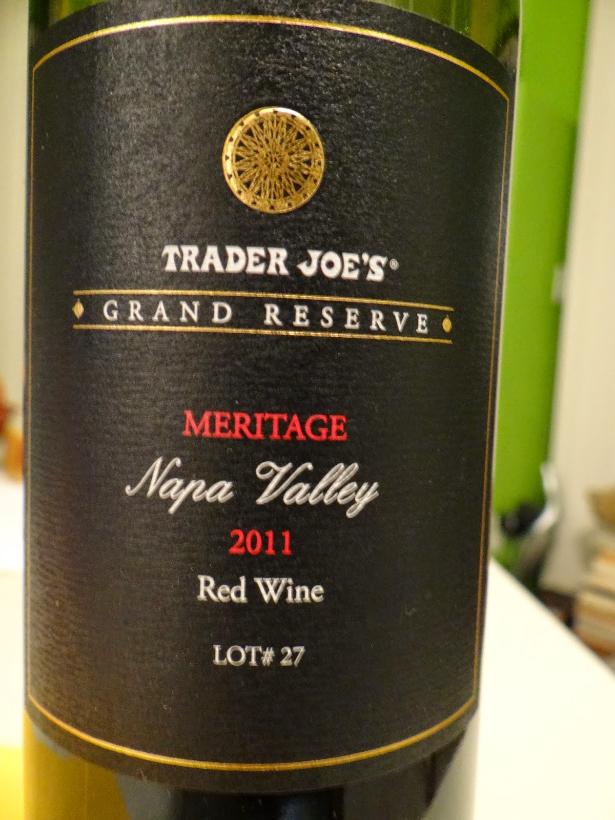 Trader Joe's 365 Day 13 Grand Reserve Meritage (2011) Red Wine