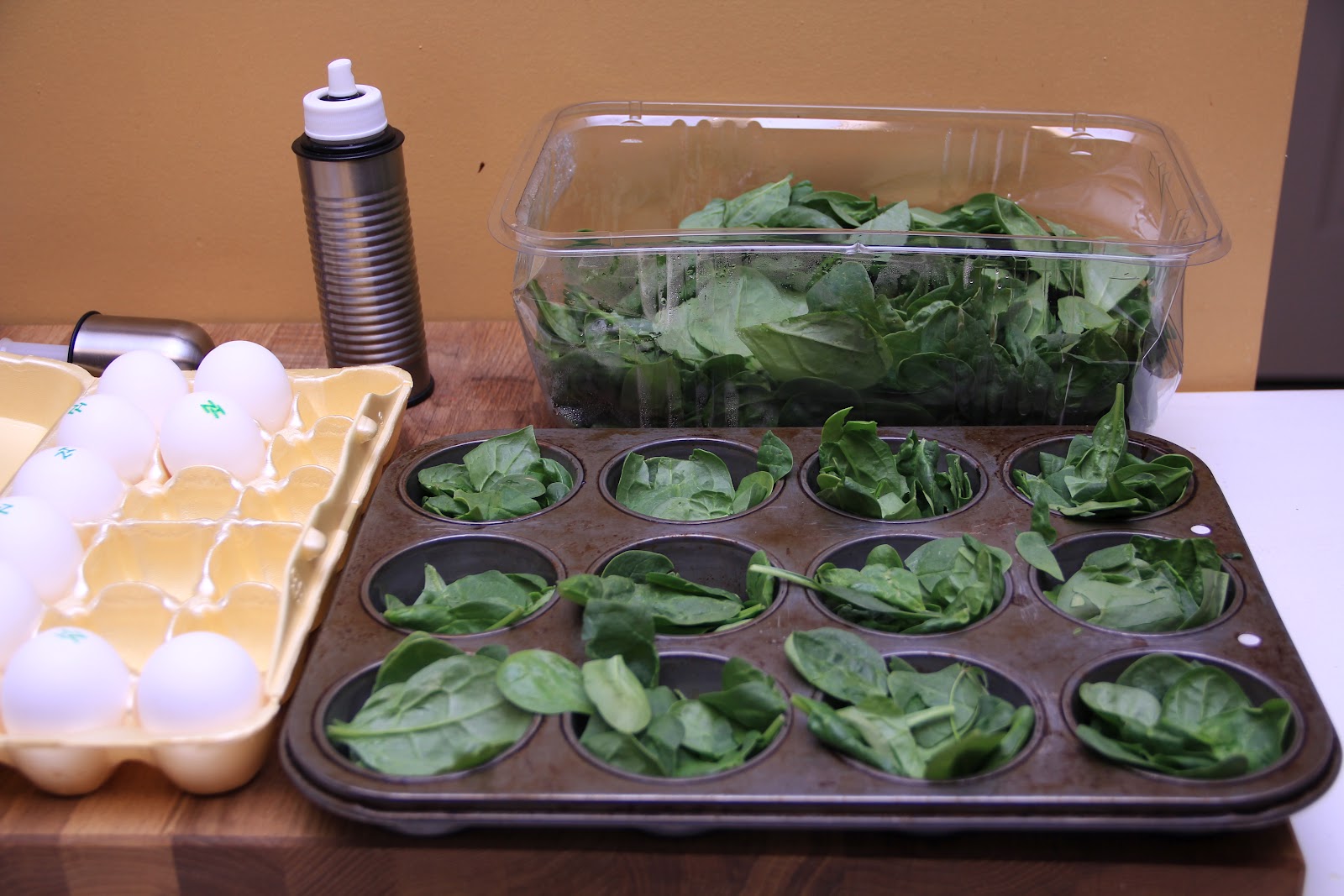 Jennifer Wood Fitness Oven Baked Spinach Eggs SO EASY!