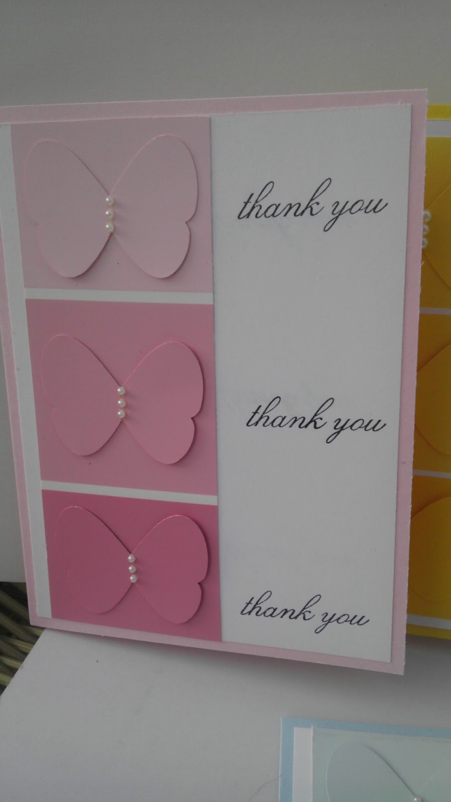 sistochris Scrapbooking and Paper Crafts Butterfly Paint Chip Greeting