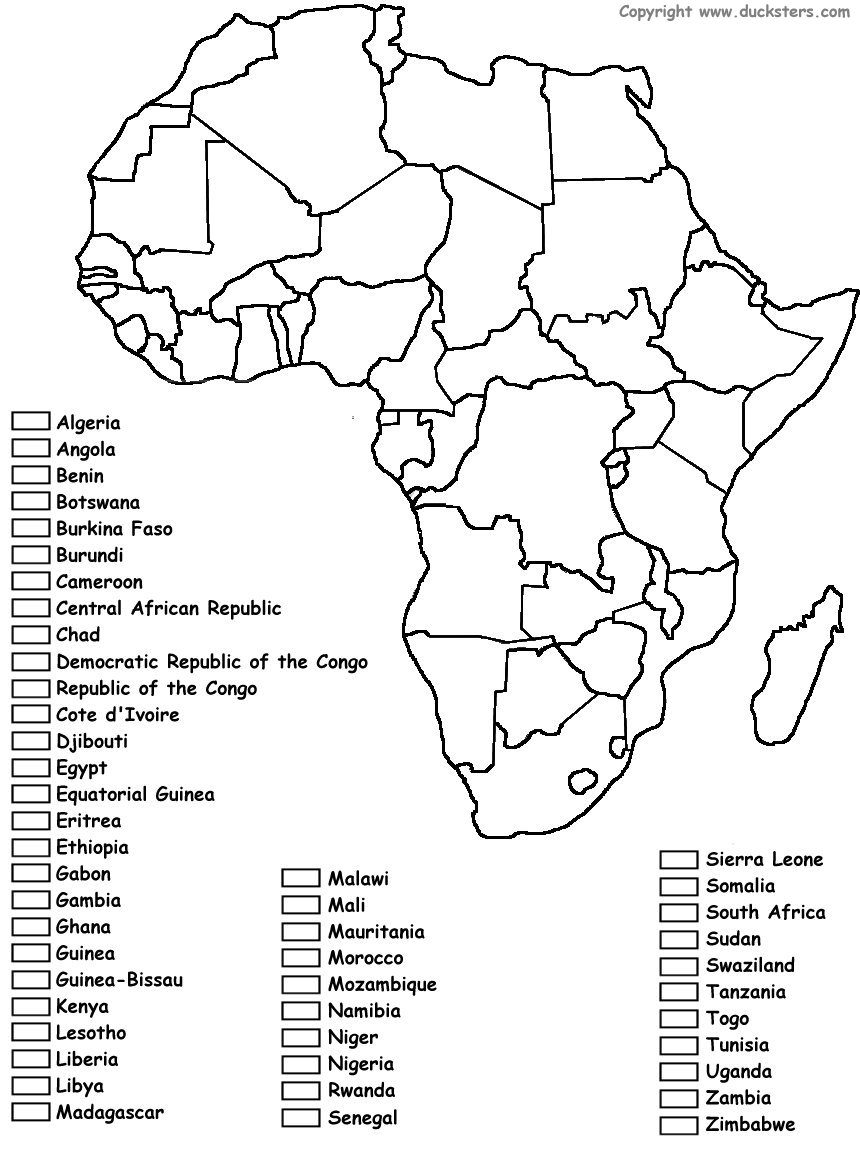 Africa Printable Coloring Pages Africa Printable Coloring Pages