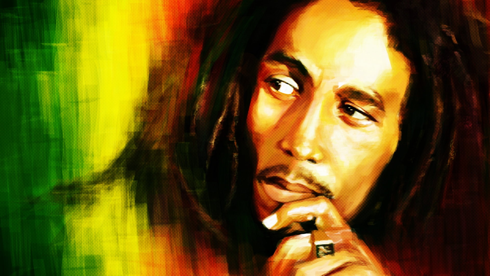 Bob Marley Portrait Painting - High Definition Wallpapers - HD wallpapers