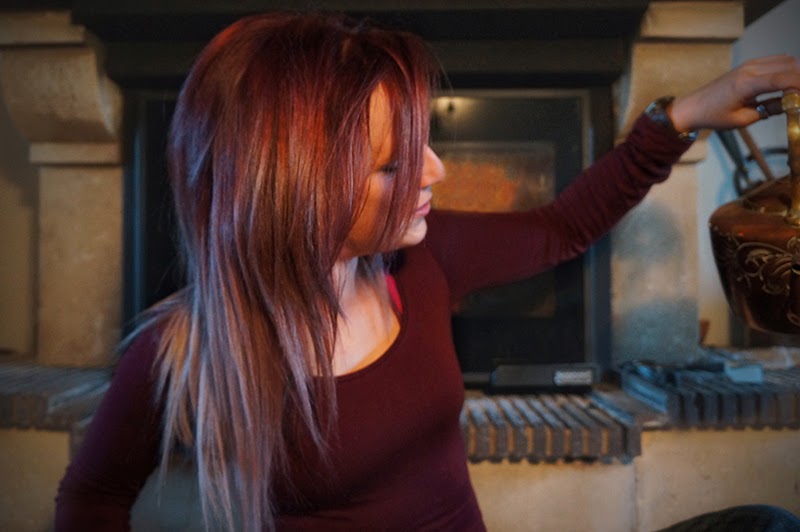 Quoi De 9 Chez Bel Gorgeous Burgundy And Grey Hair