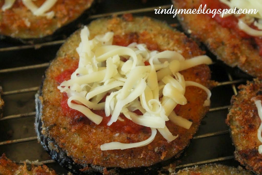 Rindy Mae Individual Fried Eggplant Parmesans