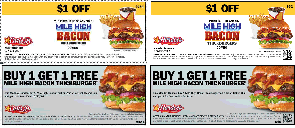 Free Printable Coupons Hardees Coupons