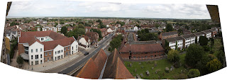 View of Rainham Kent from Church tower - looking towards Sittingbourne