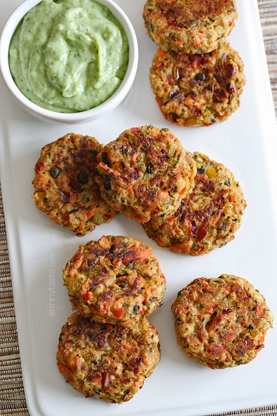 Baked Salmon Cakes These baked salmon cakes are light and healthy! Served with my favorite zesty avocado cilantro sauce for dipping – absolutely addicting!