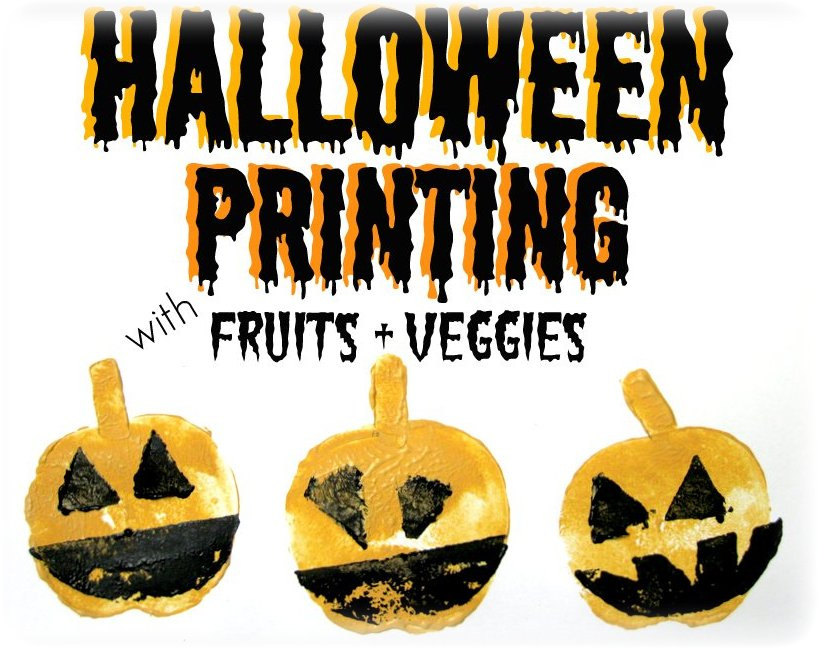 Peppermint plum: halloween printing with fruits + veggies Peppermint Plum: Halloween Printing with Fruits + Veggies