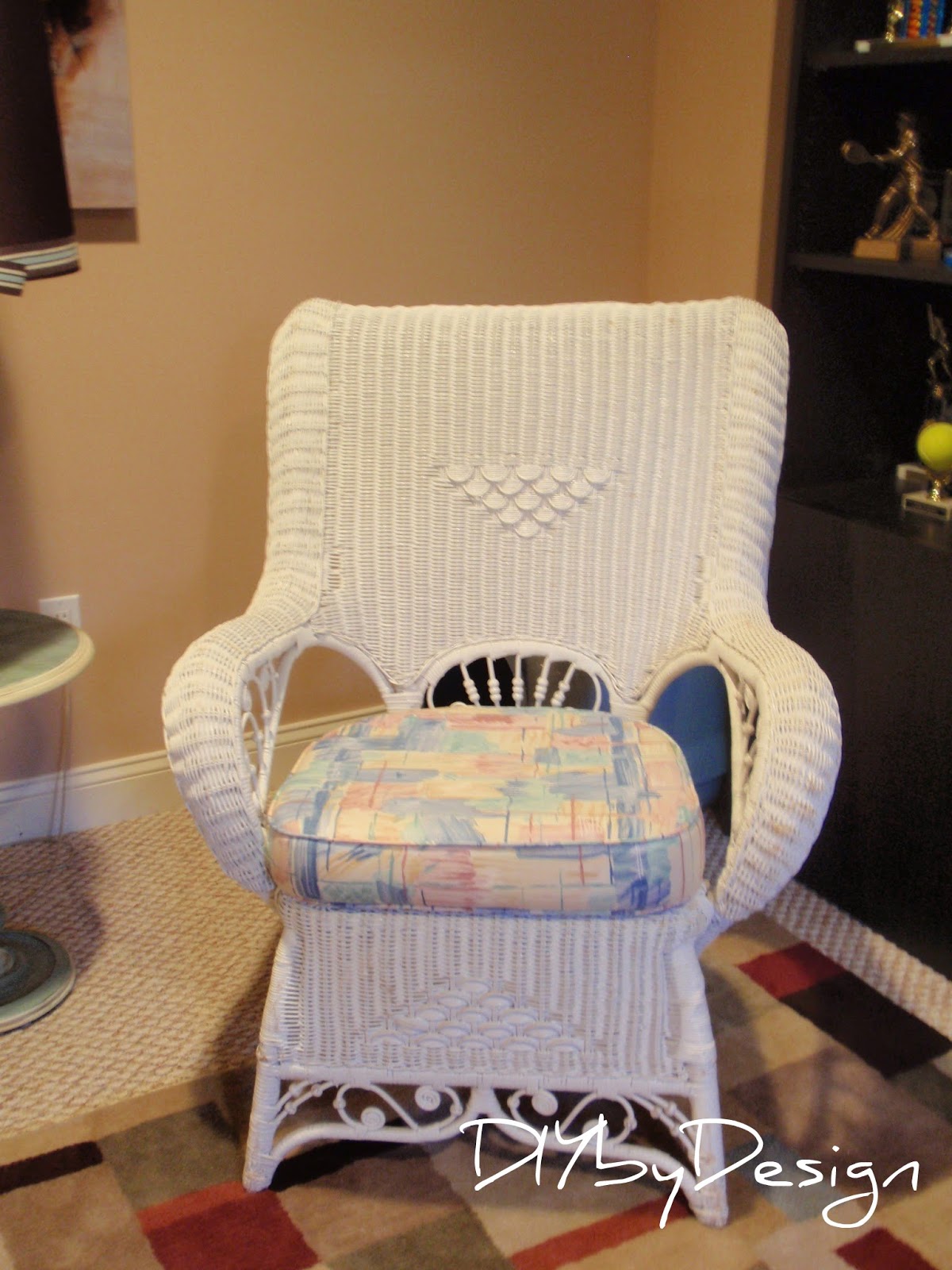 DIY by Design Wicker Chair Makeover
