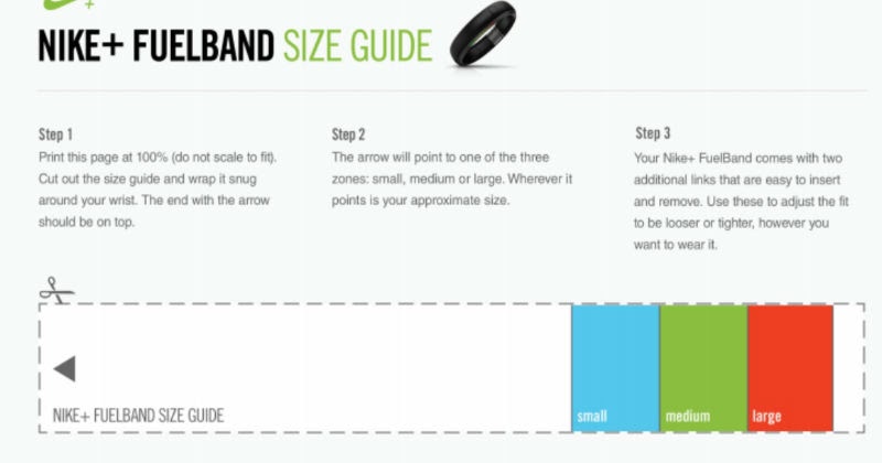 Nike Fuel Band Chart