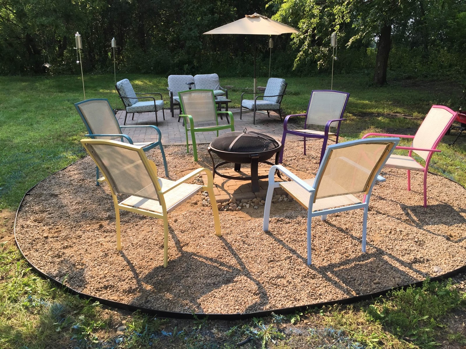 DIY Sunday Fire Pit Gravel Patio The Dabbling Crafter