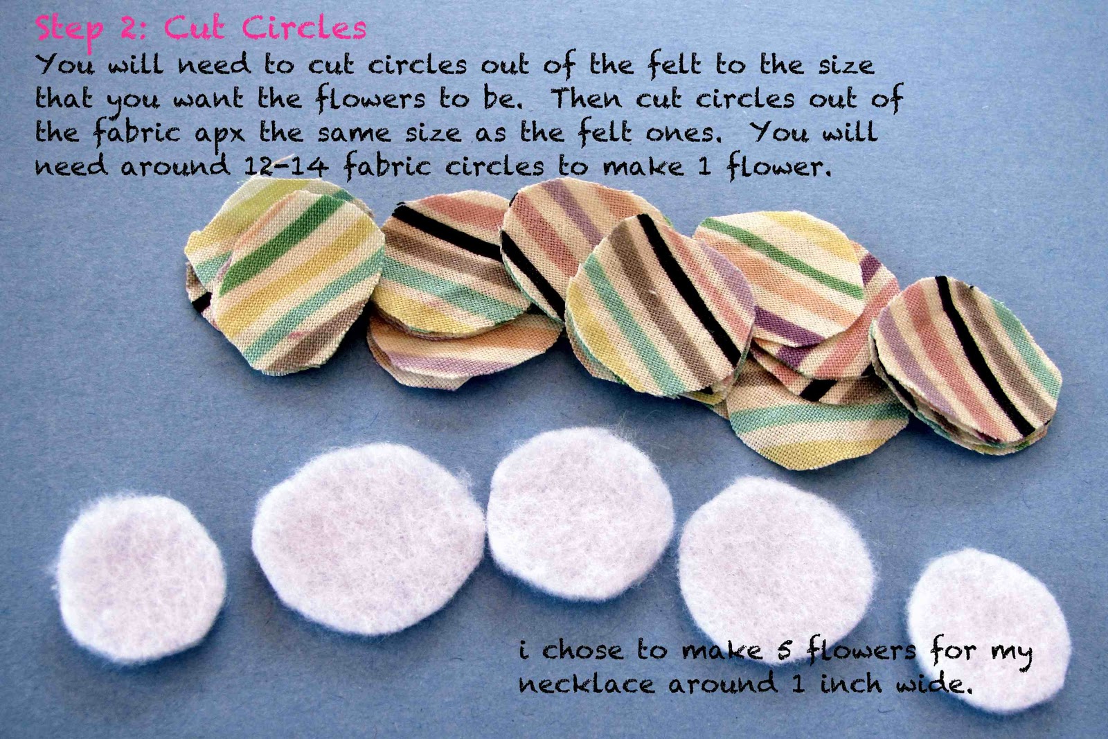 Mano y Metal Lifestyle Blog DIY! How to make a Fabric Flower Necklace!