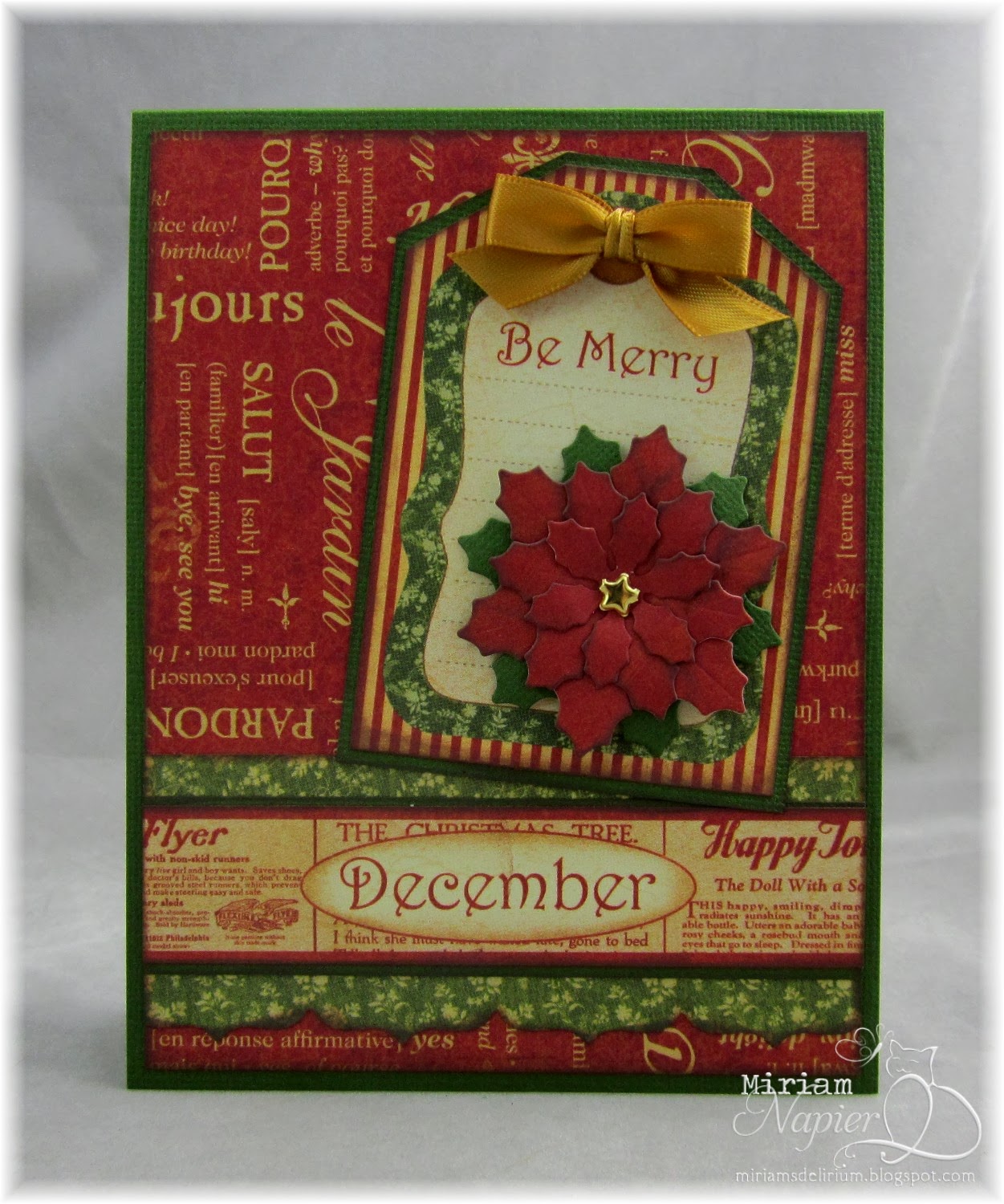 Miriam's Delirium: Graphic 45 December card