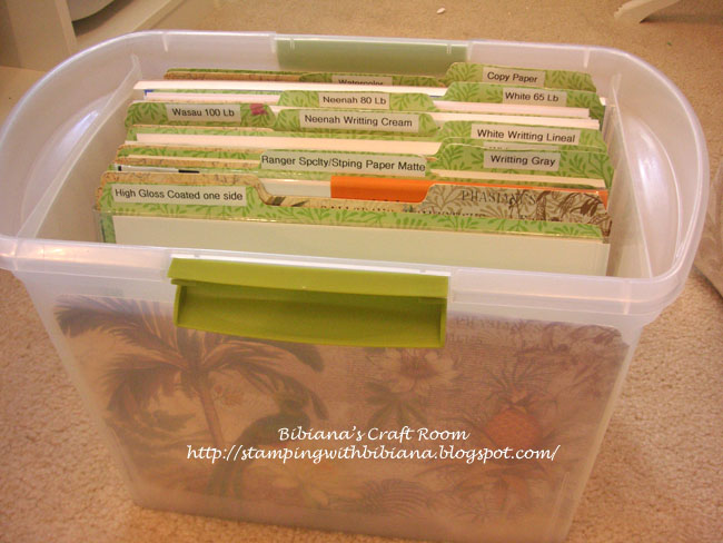 Stamping with Bibiana: How to turn a plastic basket into a rolling carrying  tote for 12x12 paper pads