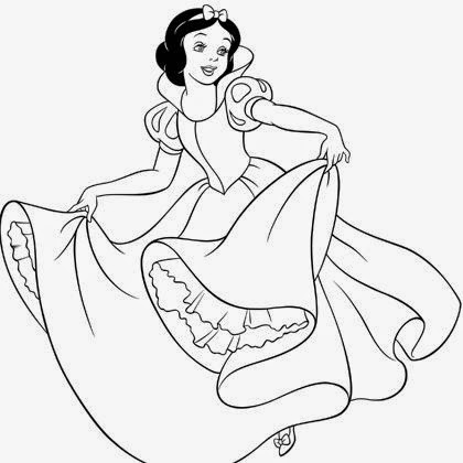 Coloriage de princesse : princesse des neiges coloriages - coloriage princesse des neiges