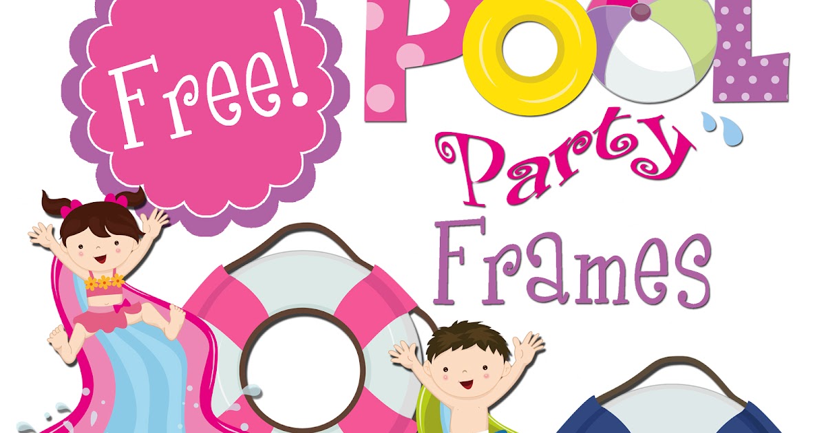 Free Scrapbooking Supplies Digital Pool Party Frames