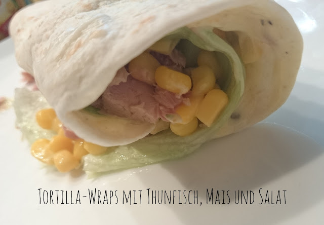 Rezept Tortilla-Wraps mit Thunfisch, Mais und Salat