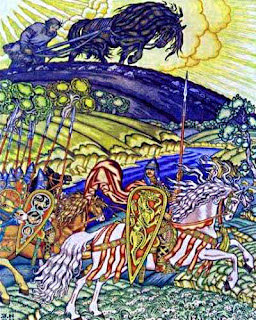 Иллюстрация к былине Вольга и Микула Былина Вольга и Микула