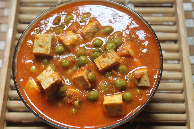 Tofu and Peas Curry Recipe Tofu Matar Recipe Yummy Tummy