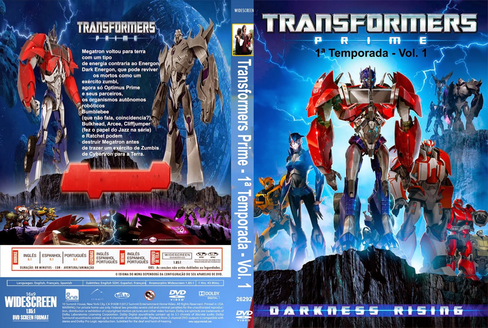 DVD - TRANSFORMERS PRIME - 1 TEMPORADA - VOLUME 1 - ORIGINAL