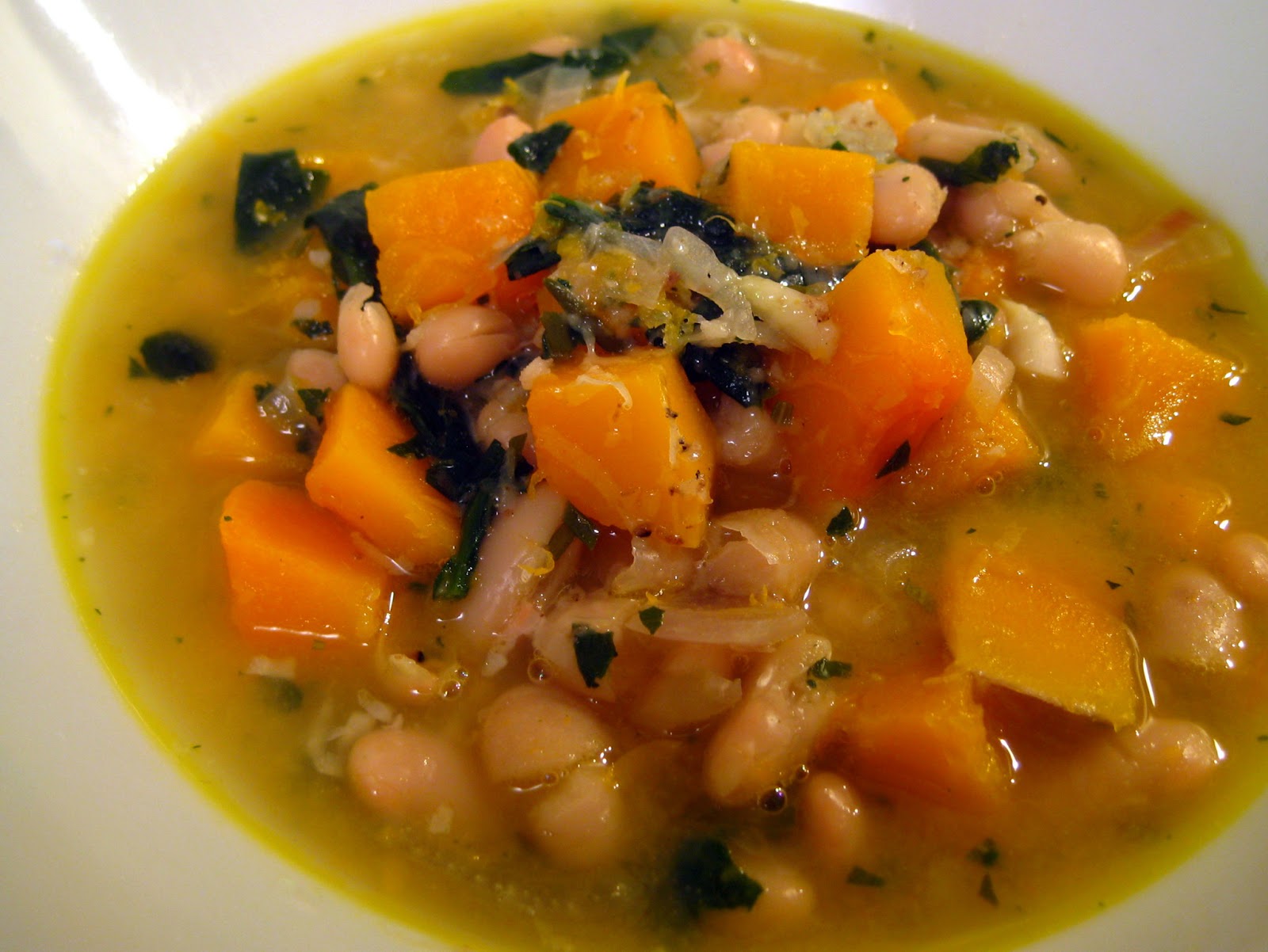 Cook Food. Mostly Plants. Butternut Squash and White Bean Soup