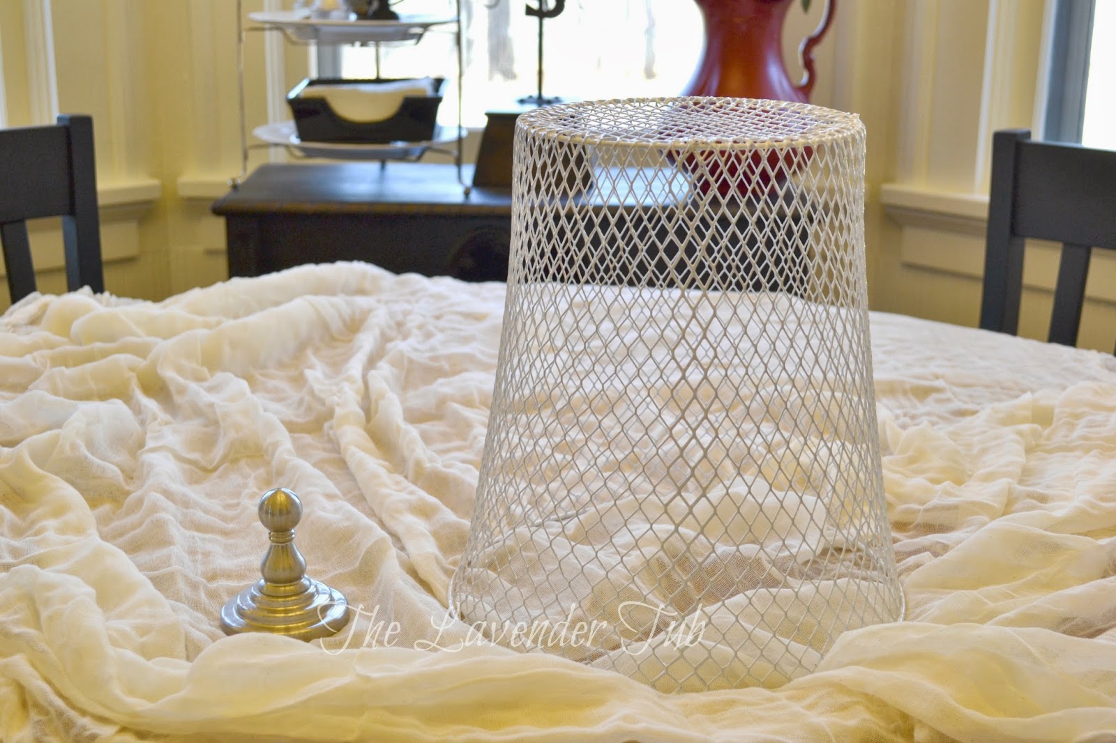 Wire Waste Basket the lavender tub: fast, fun, & fabulous - wire cloche Wire Waste Basket the lavender tub: fast, fun, & fabulous - wire cloche