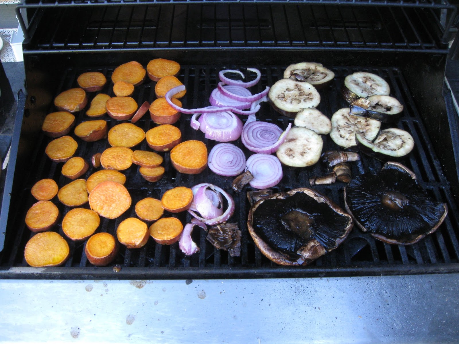 My First Garden Vegetarian BBQ Portobello Burger with Eggplant