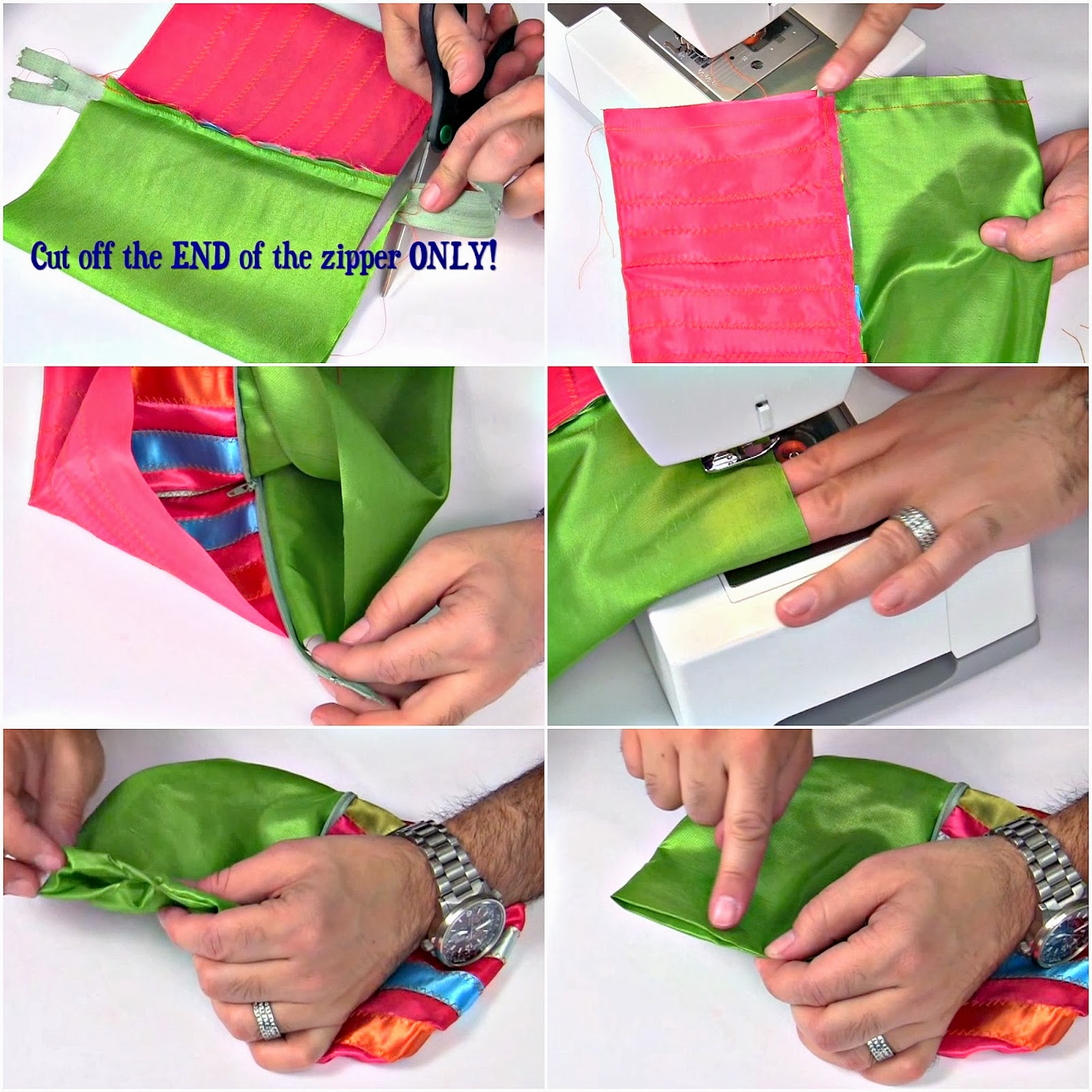 Mark Montano Fully Lined Ribbon Zipper Bag DIY