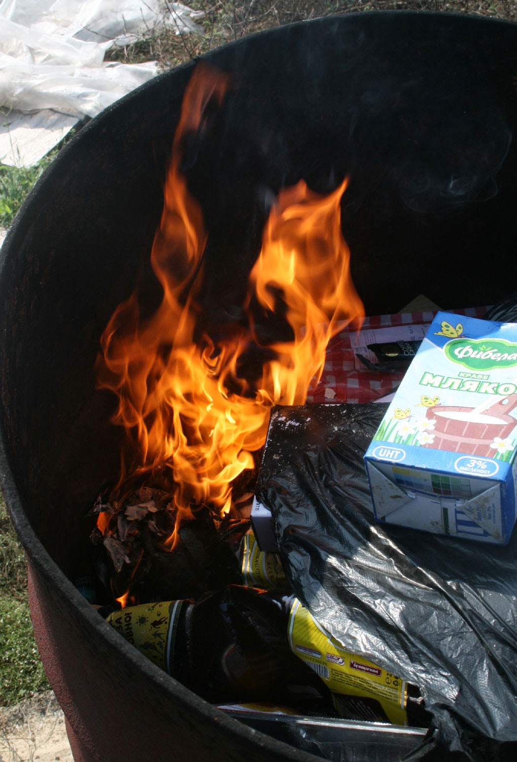Fire takes hold Fire takes hold