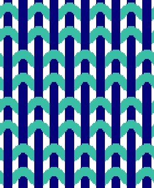 Regular warp rib weave