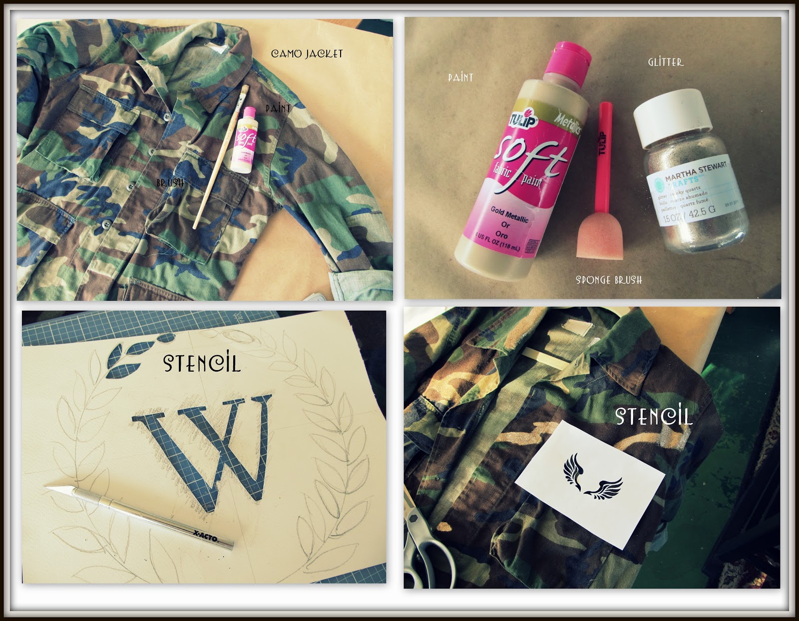 WobiSobi Glided Camo Jacket, DIY.