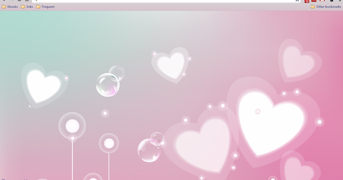 Chrome Themes: Love Hearts Chrome Theme